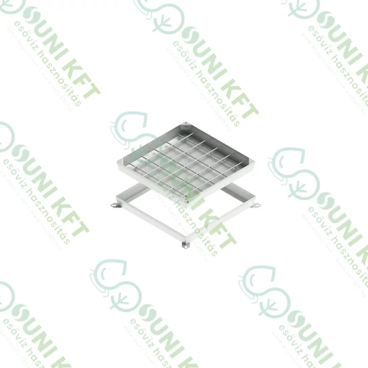 Rejtett aknafedél, négyzet alakú 480x480 mm, 400x400 mm szabad nyílás, B125  terheléssel - sunikft.hu