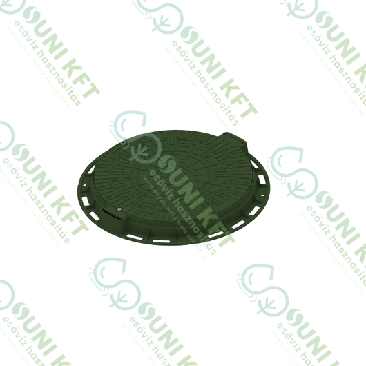 PP URBAN kör alakú aknafedél Ø800 mm, zöld  - sunikft.hu