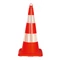 Forgalomterelő kúp 75 cm PVC 2 fényvisszaverő csíkkal - sunikft.hu