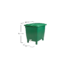 Kép 3/3 - Esővízgyűjtő tartály, szögletes - nehéz változat, 400 l, zöld