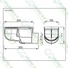 Kép 2/2 - Kültéri víznyelő oldalkifolyású 110 mm