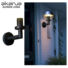 Kép 1/2 - Kerti világítás fali gömb lámpa, fekete Versailles W 27x15cm
