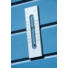 Kép 2/3 - Falra szerelhető hőmérő, alumínium 23x7 cm