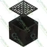 Kép 2/3 - PP EASY akna, négyzet 250×250 mm fekete PP ráccsal