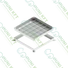 Kép 1/5 - Rejtett aknafedél, horganyzott acél, zárható kivitelben 380x380 mm B125 terheléssel - sunikft.hu